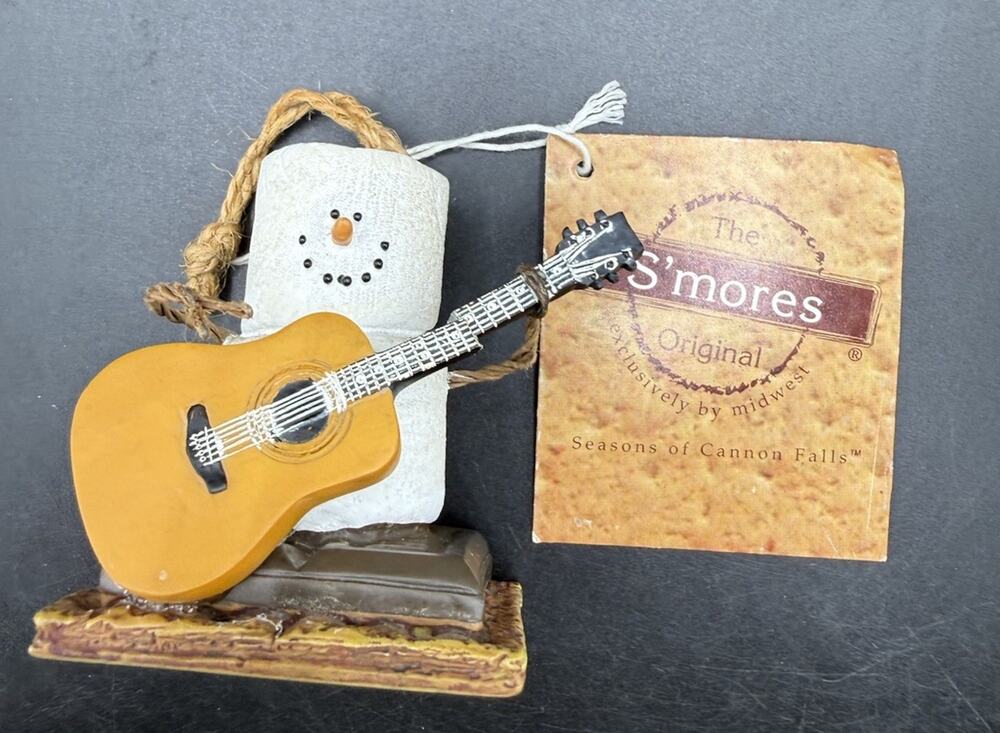 Original S'Mores Christmas Ornament Guitar Music Marshmallow Cannon Falls SOCF